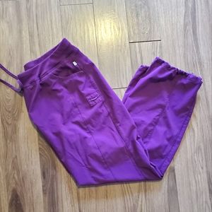 Cherokee Infinity Eggplant scrub pants size XL